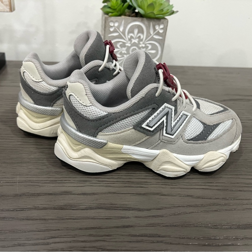 New Balance 9060 Gray and White Sneakers